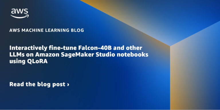 Интерактивная тонкая настройка Falcon-40B и других LLM на ноутбуках Amazon SageMaker Studio с использованием QLoRA.
 | DeepTech