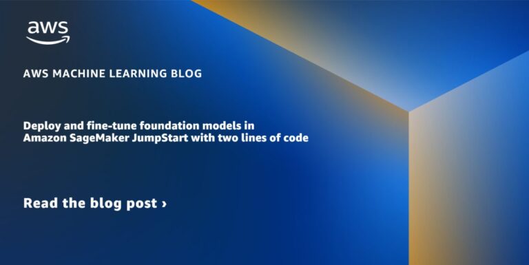 Развертывание и точная настройка базовых моделей в Amazon SageMaker JumpStart с помощью двух строк кода.
 | DeepTech
