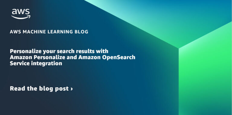 Персонализируйте результаты поиска с помощью интеграции Amazon Personalize и Amazon OpenSearch Service.
 | DeepTech