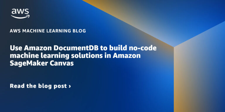 Используйте Amazon DocumentDB для создания решений машинного обучения без написания кода в Amazon SageMaker Canvas.
 | DeepTech