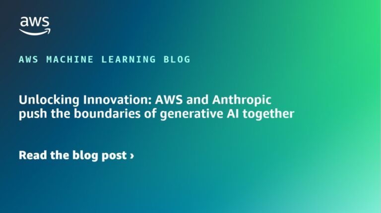 Открытие инноваций: AWS и Anthropic вместе расширяют границы генеративного искусственного интеллекта
 | DeepTech